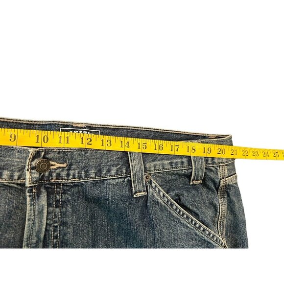 Levi Strauss Signature Workwear Carpenter Blue Jeans Sz 42x30 Vintage - Picture 6 of 12